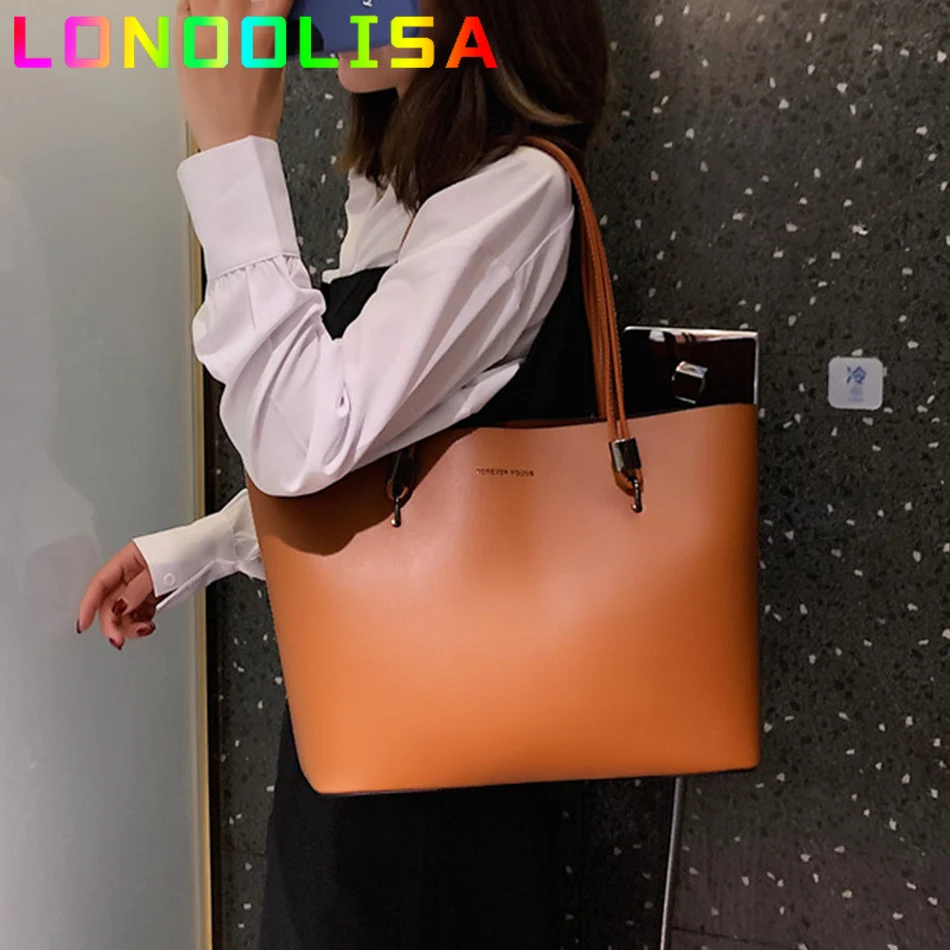 Solid Color Half Moon Bag PU Leather Shoulder Bags for Women 2024 Large Capacity Female Casual Tote High Quality Brand Handbags