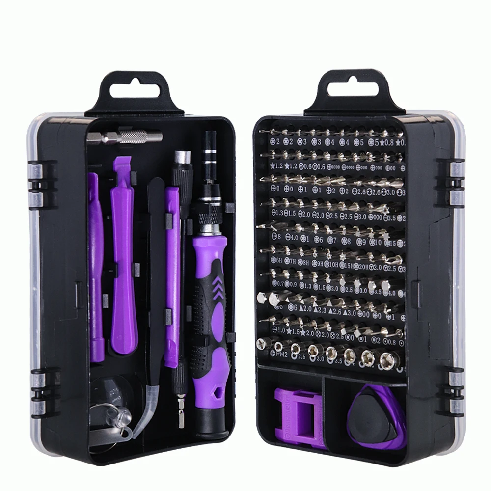 

Precision Screwdriver Set 115/110 In 1 Screw Driver Bit Magnetic Torx Bits Screwdrivers Handle Phone Repair Hand Tools Kits