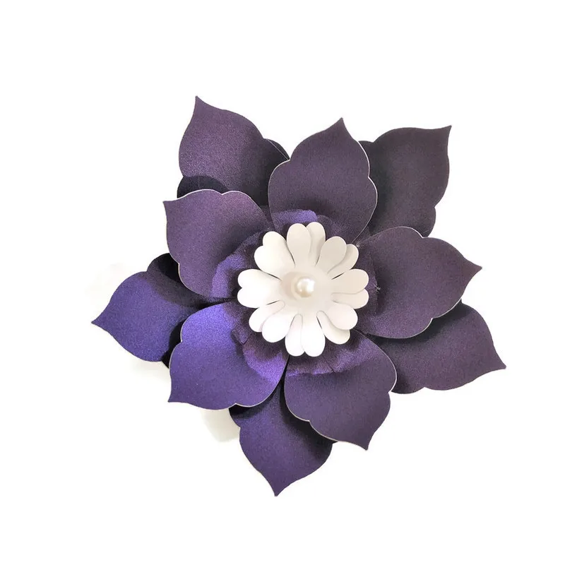 10CM Easy DIY Paper Flowers For Wedding Backdrop Decorations Paper Crafts Nursery Wall Deco Art Baby Shower Birthday Floral Deco