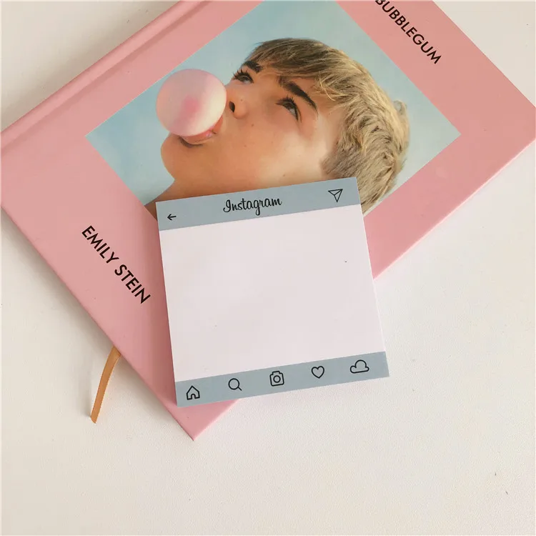 50 Sheets Creative Simple Sticky Notes Student Planner Stickers Memo Pad To Do List Diary Ins Style School Stationery