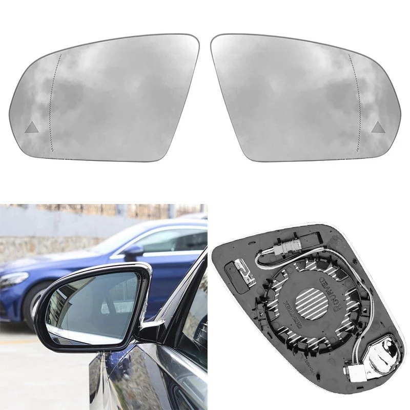 

Car Heated Glass Rearview Mirror Side Wing Rearview Mirror for Mercedes-Benz C E S GLC W205 W222 W217 W213 2015-2021