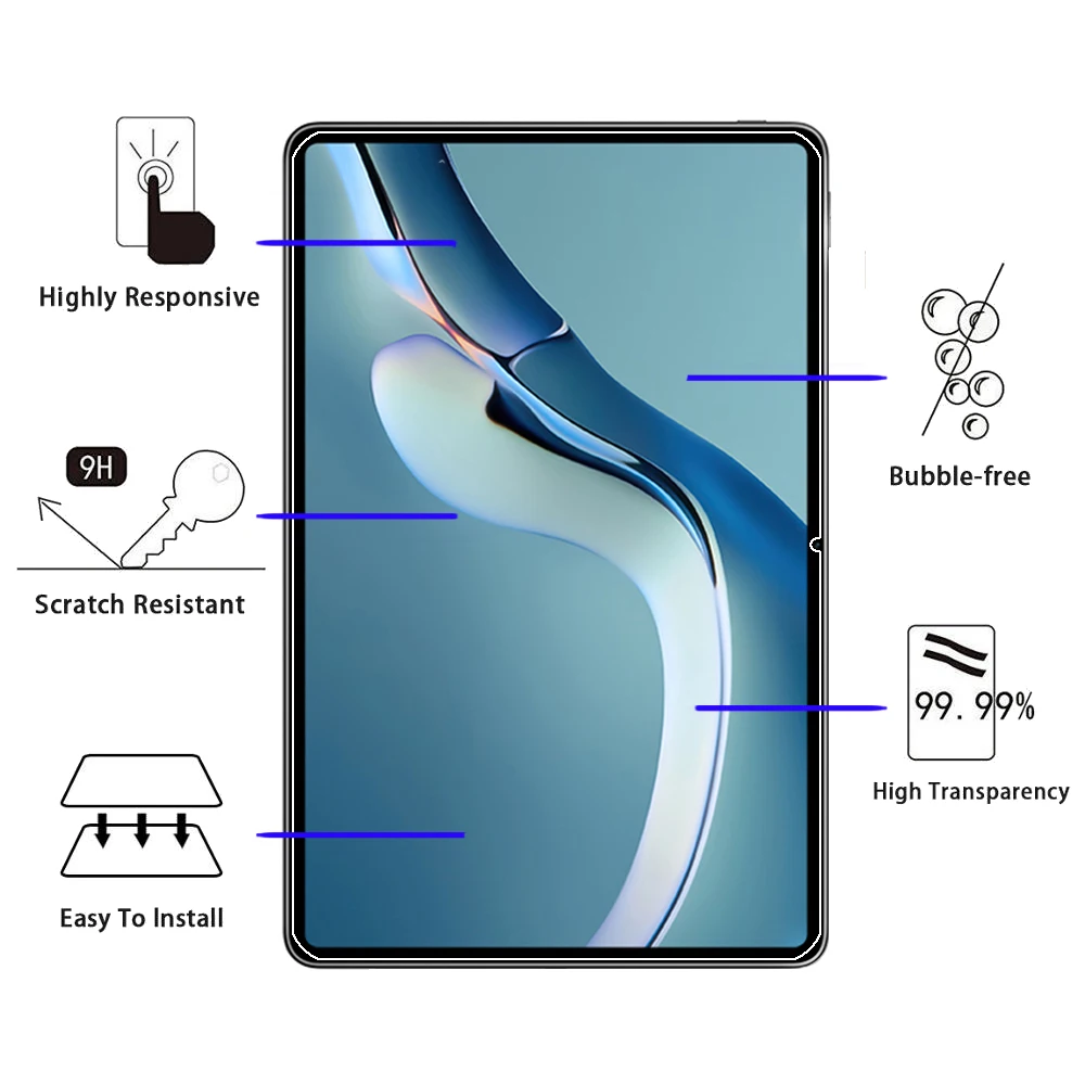 Tempered Glass For Huawei Matepad Pro 12.6 2021 Tablet Screen Protector Film For Matepad Pro 12.6'' WGR-W09 WGR-W19 WGR-AN19