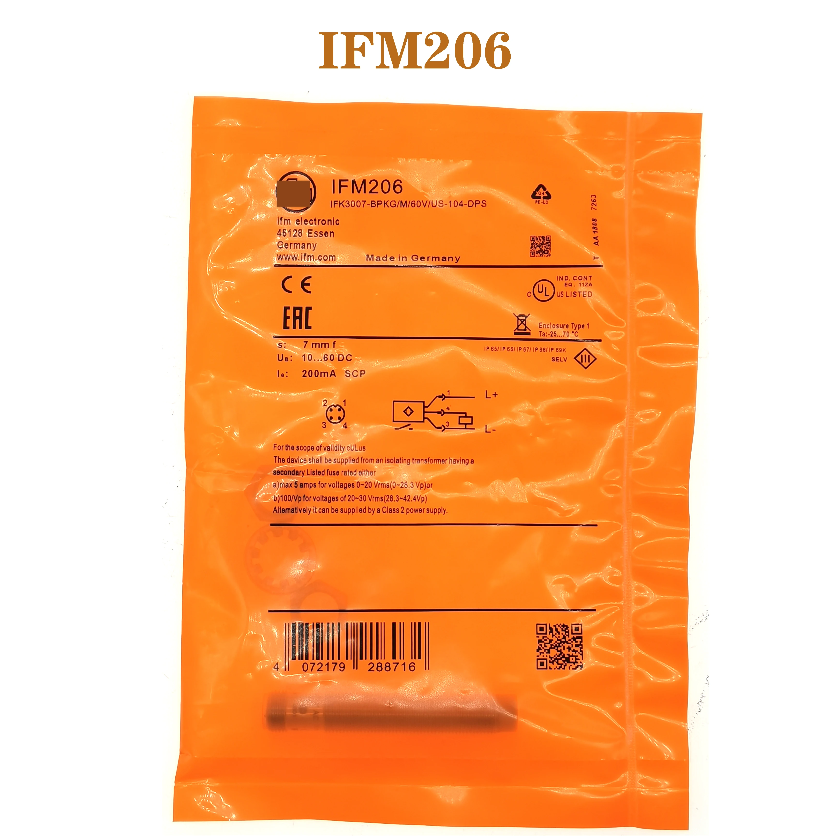 Brand New High Quality IFM206 Proximity Switch Sensor Spot