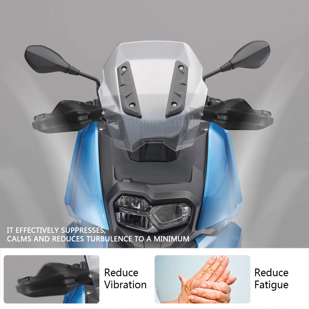 Motorcycle Accessories Handguard Shield Hand Guard Protector Windshield For BMW C400X C 400 X C400 X 2019 2020 image 4