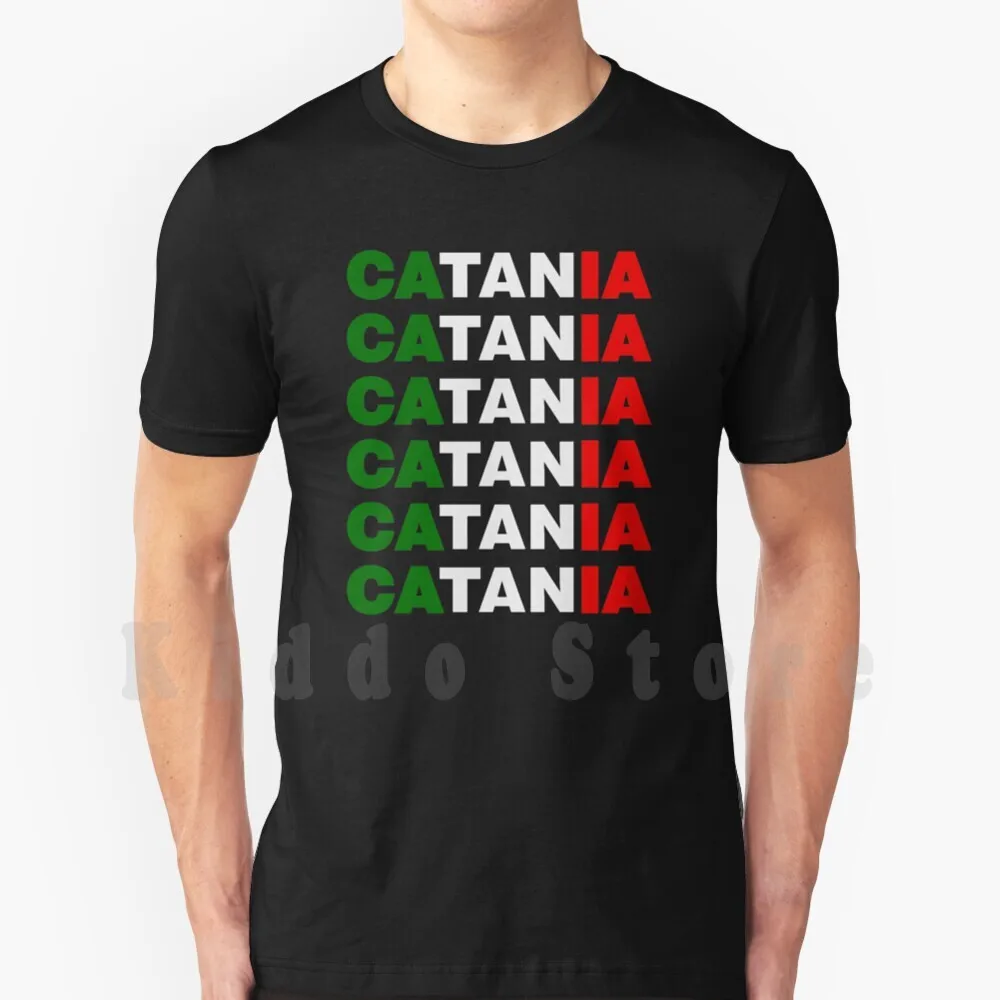 Camiseta Italiana de algodón para hombre con estampado DIY, diseño Catania Mi Ciudad Natal Italiana, camiseta genial Catania Mi Ciudad Italiana