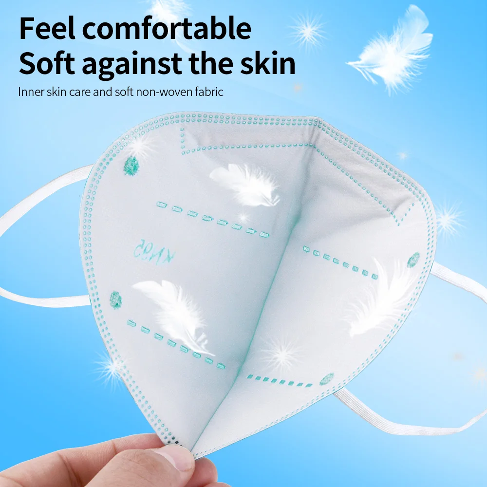 5 Layers Reusable KN95 FFP2 Mask Adult Fabric Mascarillas FPP2 Protective Mouth Face Mask KN95 Filter Respirator FFP2mask Masque