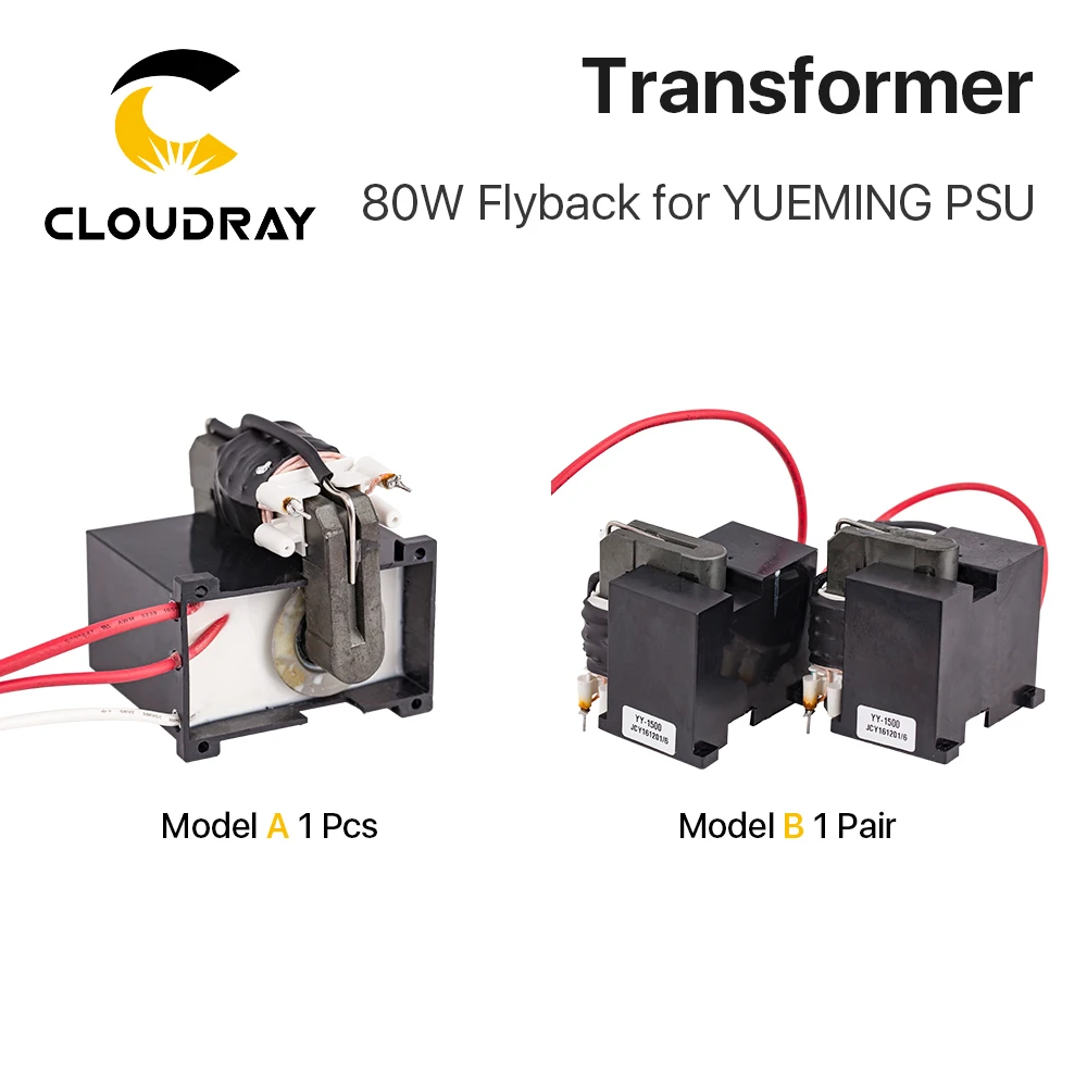 Cloudray 고전압 플라이백 변압기, YUEMING Co2 레이저 전원 공급 장치, JG1500 JCY-1500