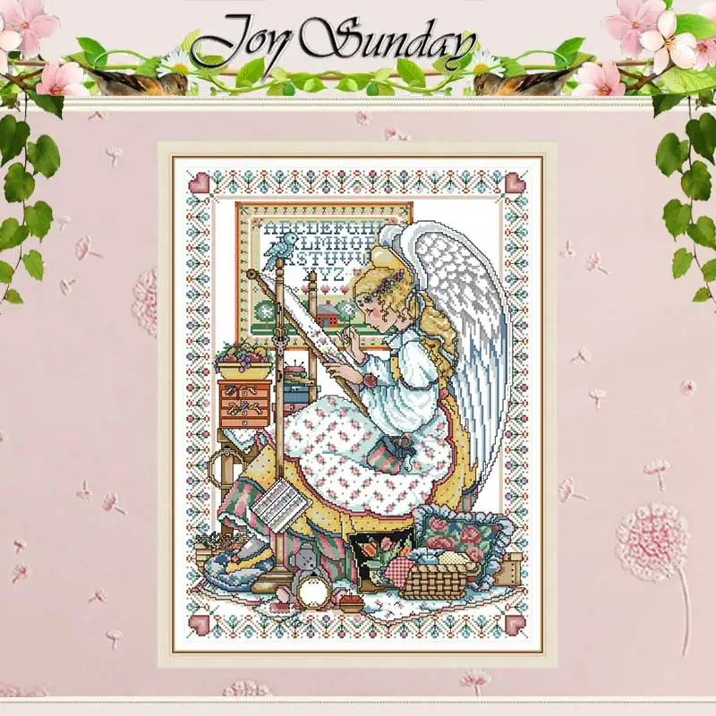 

Angel Embroider Counted 11CT 14CT 16CT Cross Stitch Sets DIY Chinese DMC Cross-stitch Kits Embroidery Needlework Home Decor