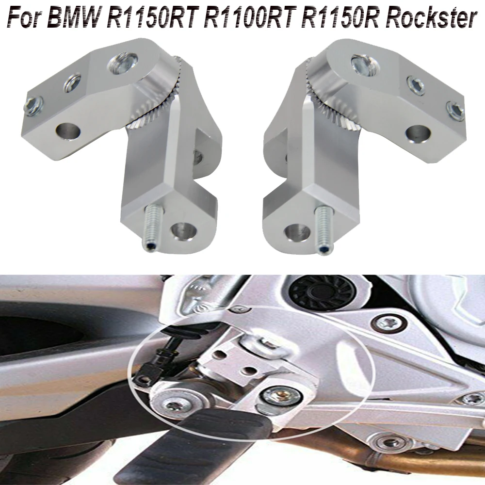 Motorista ajustável para os pés, Redução do passageiro, BMW R1150RT R1100RT R1150R Rockster R 1150 RT R 1100 RT, Novo