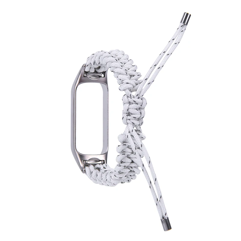 샤오미 미 밴드 8, 7, 6, 4, 우븐 컬러 스트랩, 나일론, 여성용 시계 밴드, 교체 미밴드 3