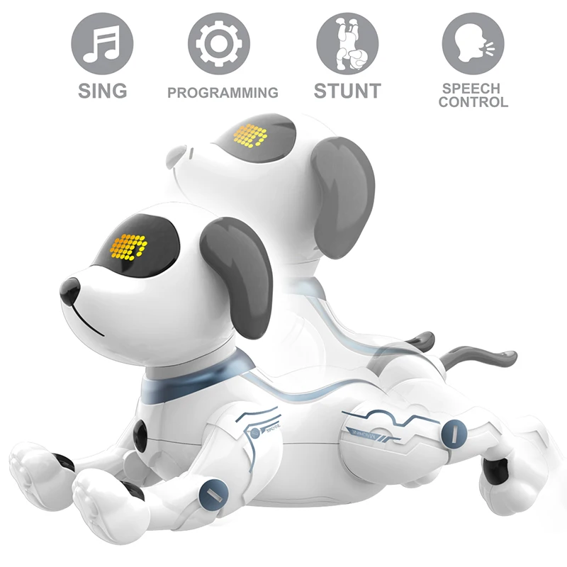 Robot télécommandé pour animaux domestiques, jouet électronique pour faire des cascades, idéal pour danser, Programmable, cadeaux pour enfants