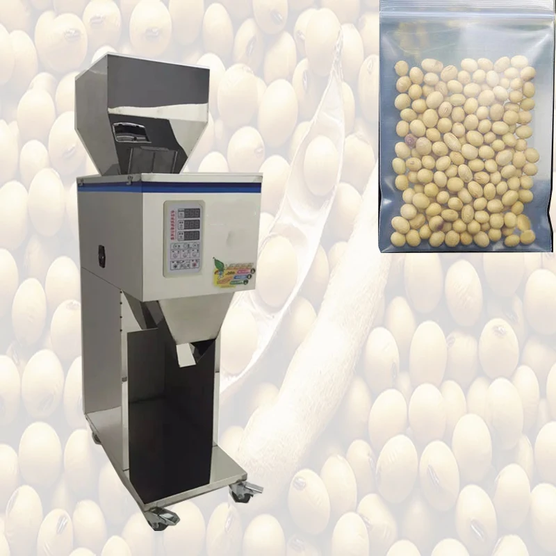 High Efficient Rice Donut Bean Bag Quantitative Weighing Packing Particle Grain Salt Seed Puff Food Filling Machine