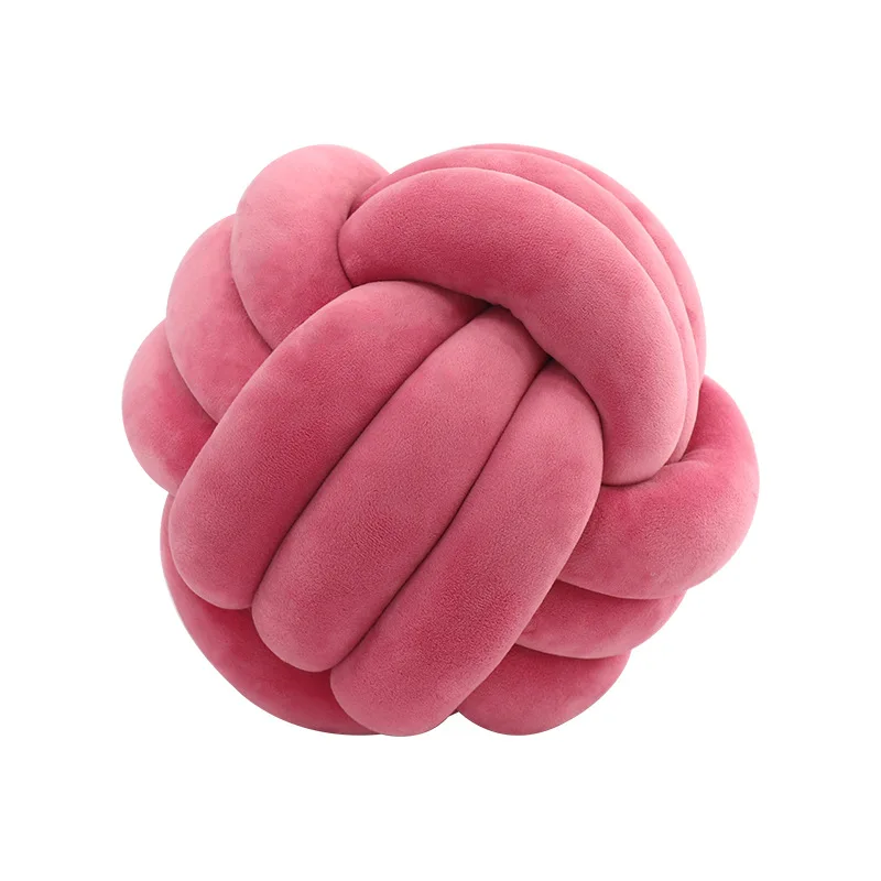 Dia20cm New Design Soft Knot Ball Cushions Bed Stuffed Pillow Home Decor Cushion Ball Plush Throw Knotted Pillow