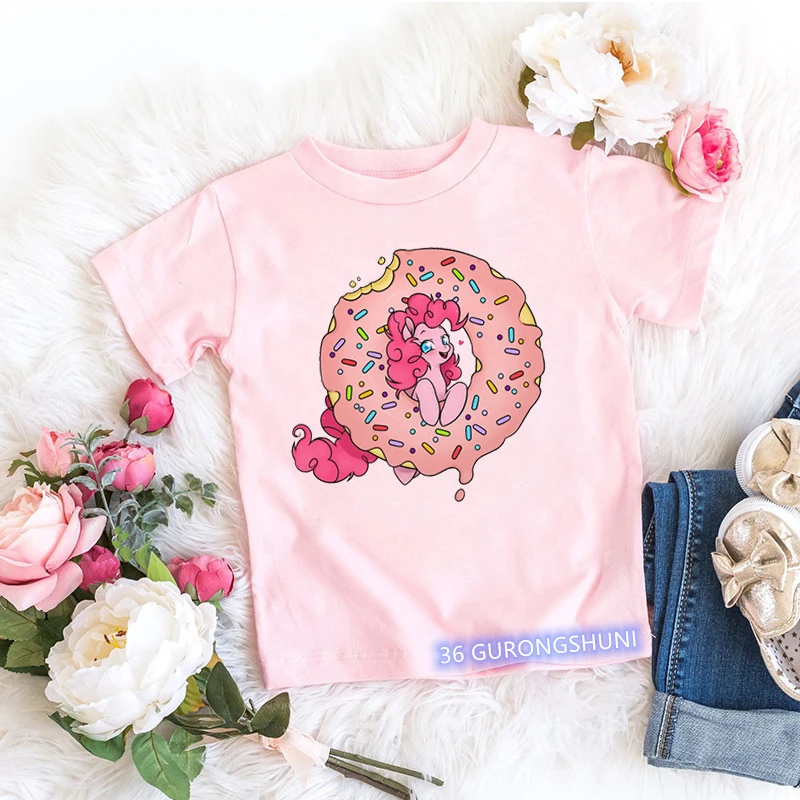 Camiseta infantil algodón con estampado donuts niño verano - imagen 3