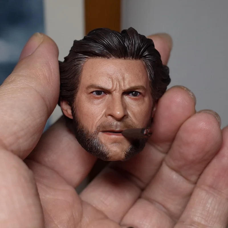 

1/6 Scale Collectible Figures Accessories Cigar Hugh Jackman Head Sculpt For 12" Male Action Figure Doll,Body Not Included A0127