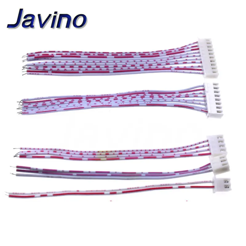 5Pcs JST 2.54mm Pitch Connector Cable XH2.54 Plug Line length 20/10CM Red and white 2P/3P/4P/5P/6P/7P/8P/9P/10P/11P/12P