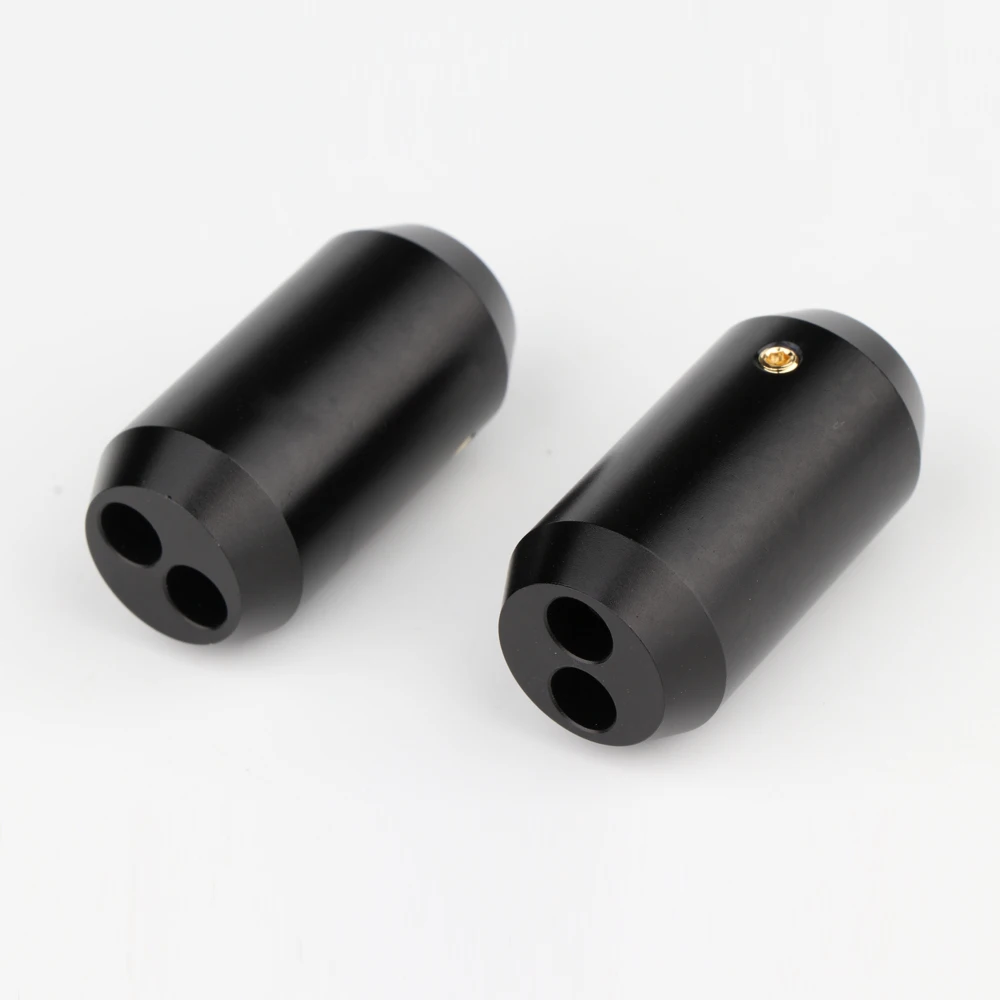 AL-1607/1608 B HIFI Audio Pantalon Y Splitter 1 à 2 Haut-Parleur 7mm Câble RCA, Audio DIY Connecteur Noir Câble Fil Bottes