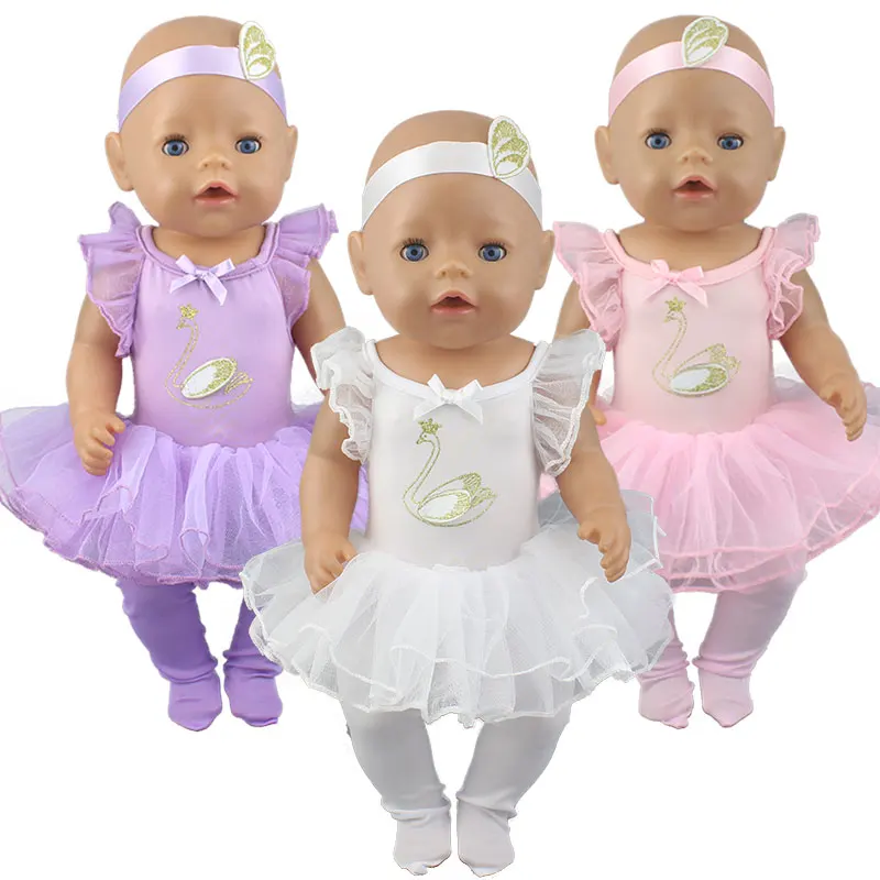 

Lovely dance skirt fit for 43cm Baby Doll , Children Best Birthday Gift(only sell clothes)