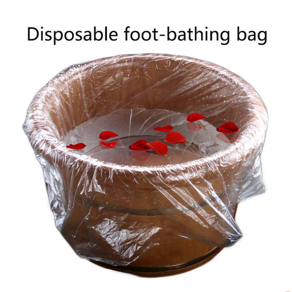 Einweg 90 stücke Transparent Fuß Badewanne Liner Pediküre Spa Bad Becken Tasche Umwelt Hautpflege Massage-Center Leichte