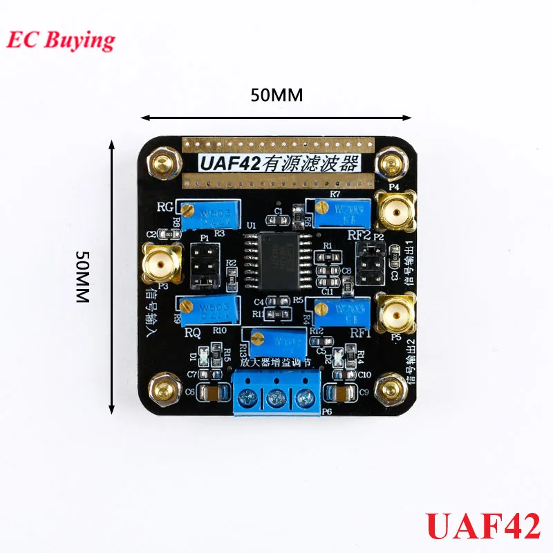 UAF42 High Pass Low Pass Band Pass Universal Active Filter Module Adjustable Bandpass Filtering Board