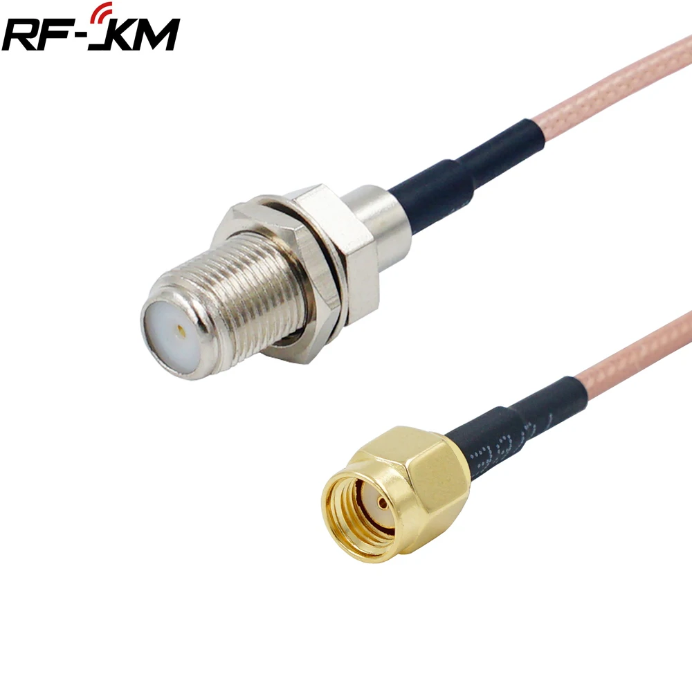 

RP SMA Male to F Female Pigtail Connector Cable RG316 RP SMA to F Adapter Assembly Cables