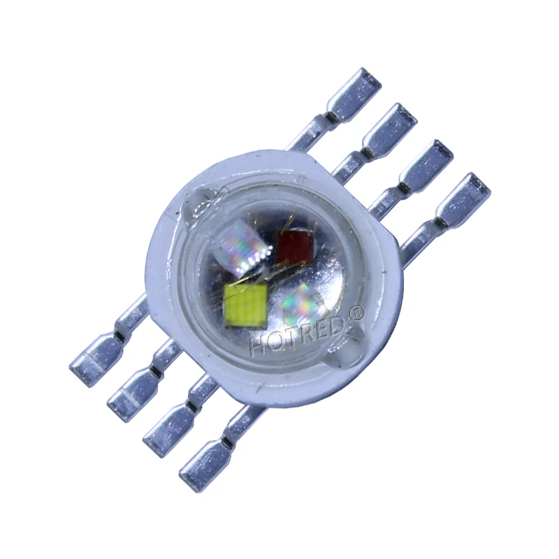 10-100PCS 45MIL RGBW LED Diode 8pins High Power LED Chip 4W-12W Colorful four core sources DIY for LED Stage lighting beads