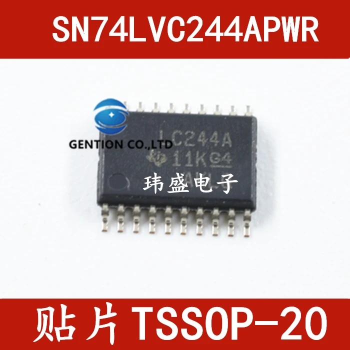 10PCS SN74LVC244APWR LVC244A TSSOP20 octal buffer/drive three state output in stock 100% new and original