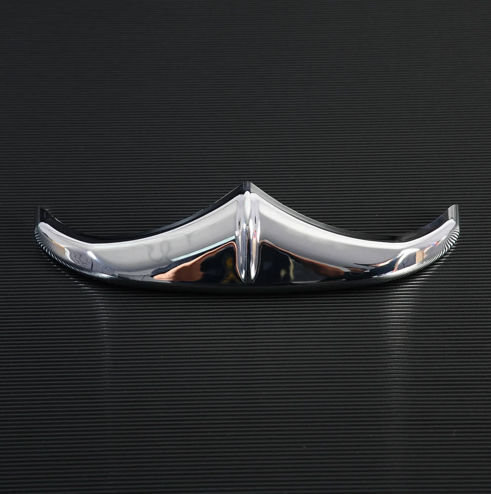 Chrome ABS Front Fender Leading+Rear Trailing Tip Accent Edge Accent For Harley Tourin FLHRS Road King