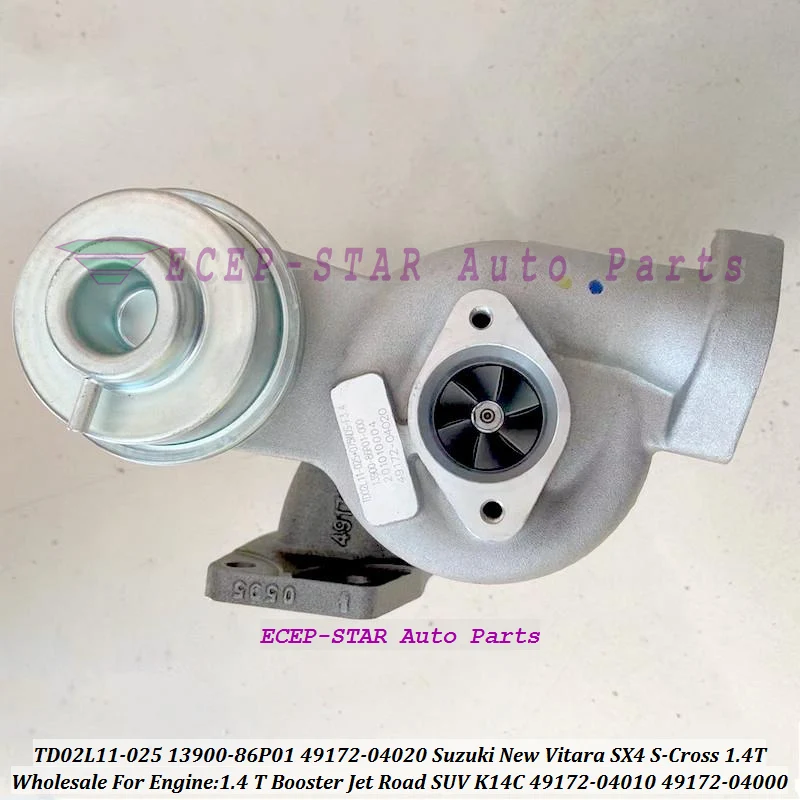 TD02L11 Turbo 13900-86P01 49172-04020 49172-04000 49172-04010 For Suzuki Road New Vitara SX4 S-Cross SUV K14C 1.4T Booster 1.4L