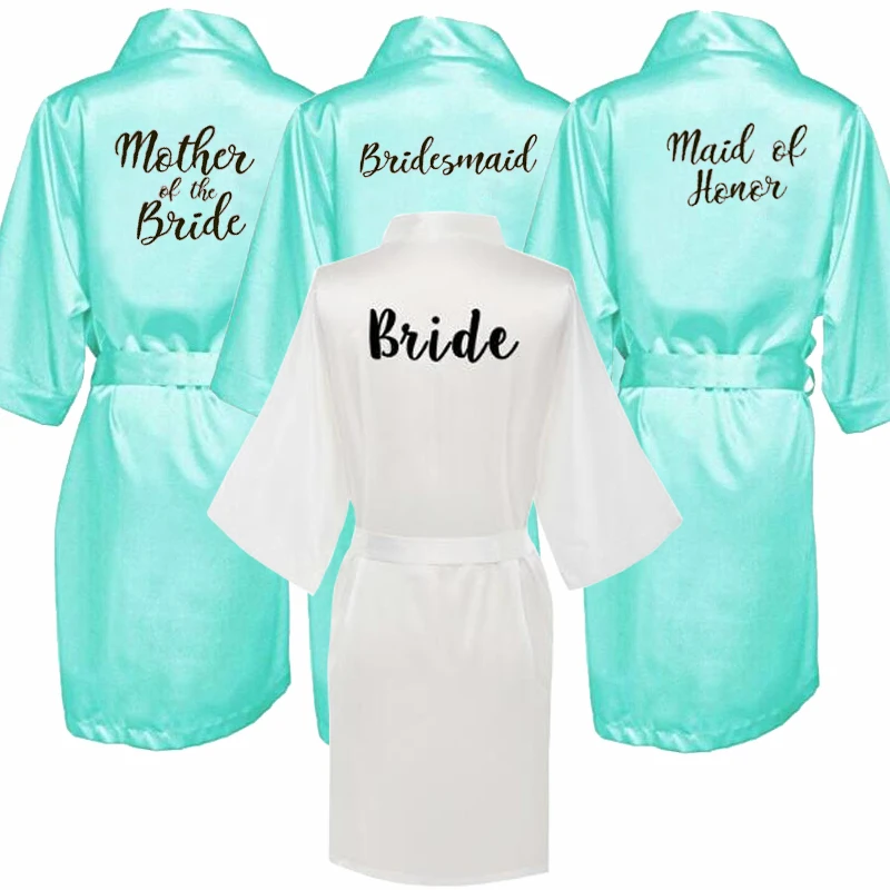 sexy green robe kimono bridal pajamas wedding robe bridesmaid matron maid of honor sister mother of the bride robes