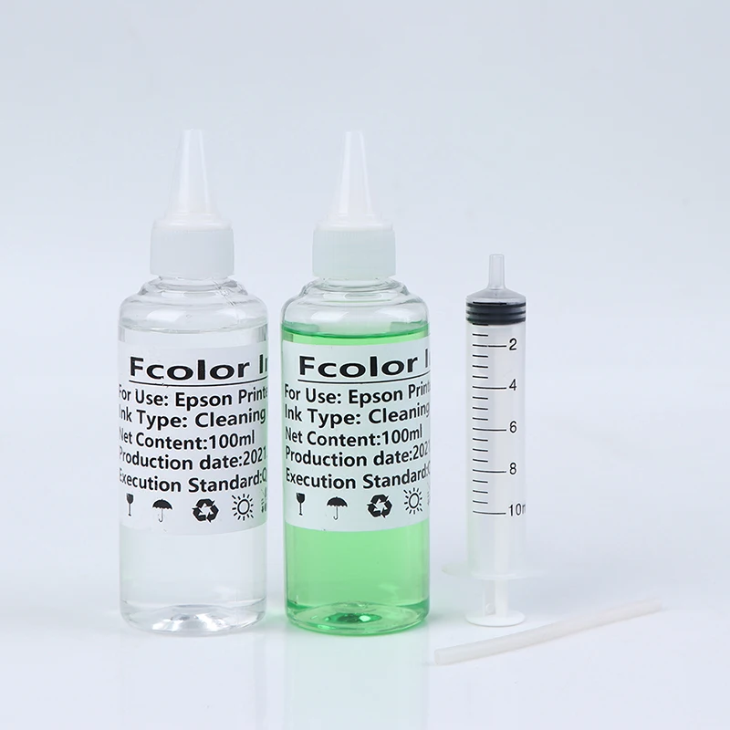 Printerhead Printhead Cleaning Fluid Wash Liquid For Epson For Canon For Brother For Hp Printer Head Ink Cartridge Dye Ink 100ML