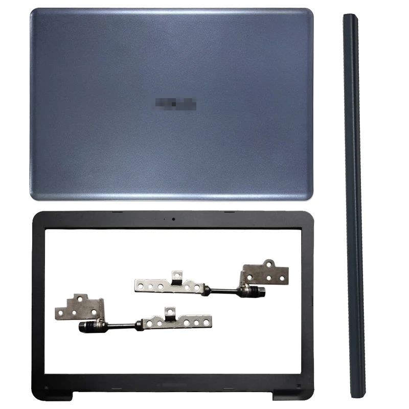 New Laptop LCD Back Cover/Front Bezel/Hinges For ASUS VivoBook S510U A510 A510U X510 F510U S510 F510 Top Back Case Plastic Gray