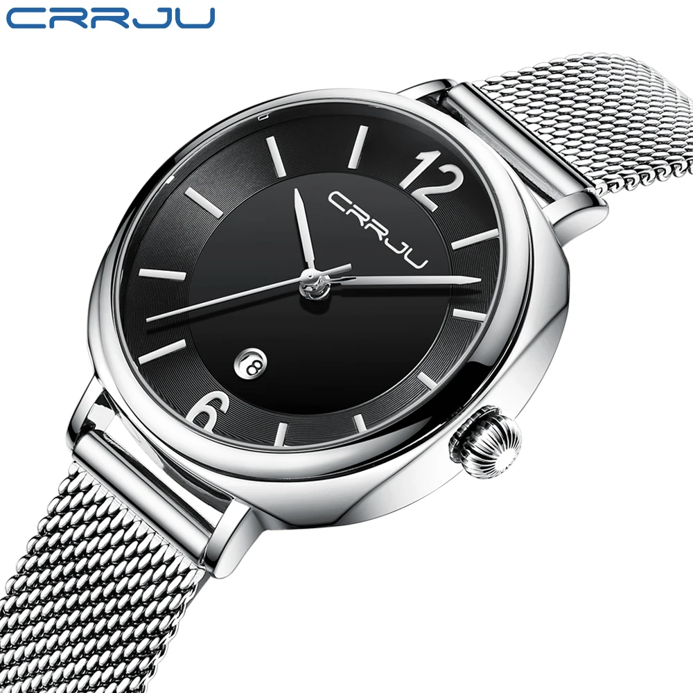 Woman Watches CRRJU Luxury Fashion Bracelet Watch for Women Casual Waterproof Quartz Ladies Dress Watches Girls relogio feminino