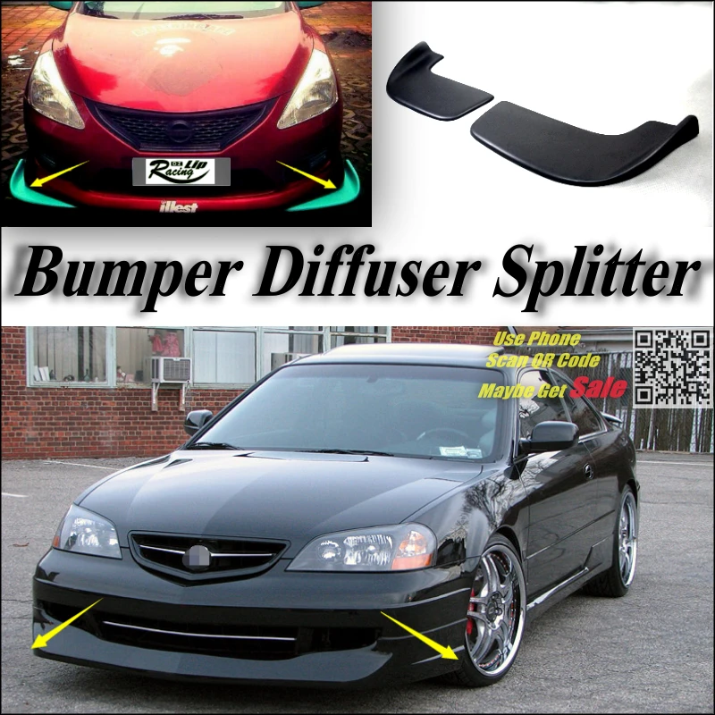 

Car Splitter Diffuser Bumper Canard Lip For Acura CL 1997~2003 Tuning Body Kit / Front Deflector Car Fin Chin Reduce Body