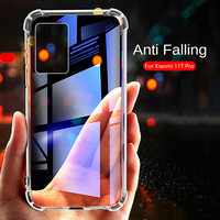 11T Pro Case Soft Silicone Protect Clear Cover For Xiaomi Mi 11 T Xiomi Xaomi Mi11T T11 11TPro 5G Bumper Anti-Fall Phone Fundas