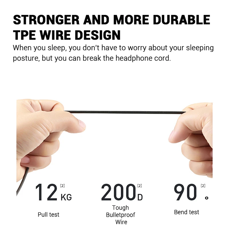 Wired Earphone HiFi Soft Silicone Headset In-Ear Earphone With Mic Noise Cancelling Mobile Phone Earphones For Xiaomi Huawei image 3