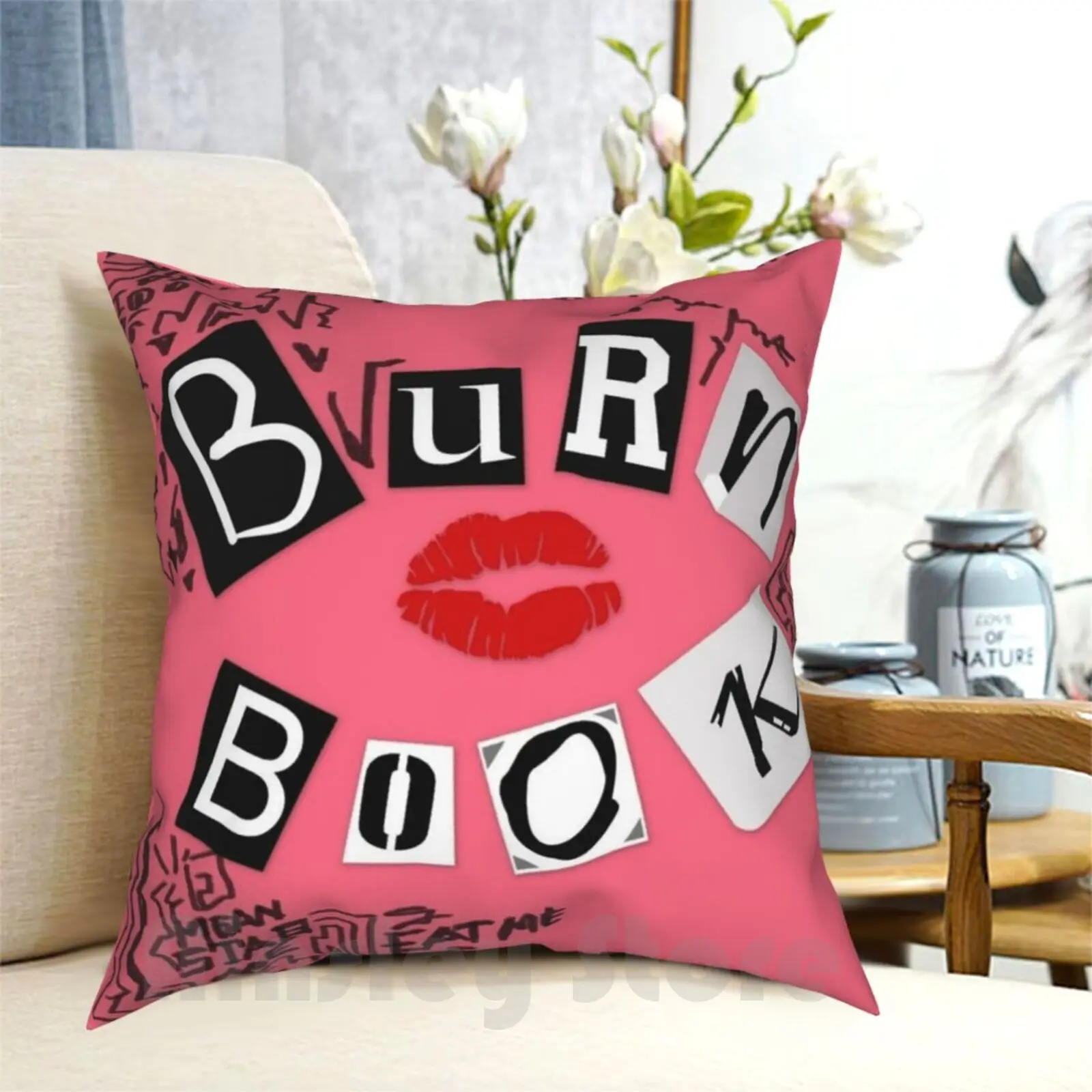 Burn Book Pillow Case Printed Home Soft DIY Pillow cover Its October 3Rd Lolita Despite Me Mean Girl Mean Girls Hit