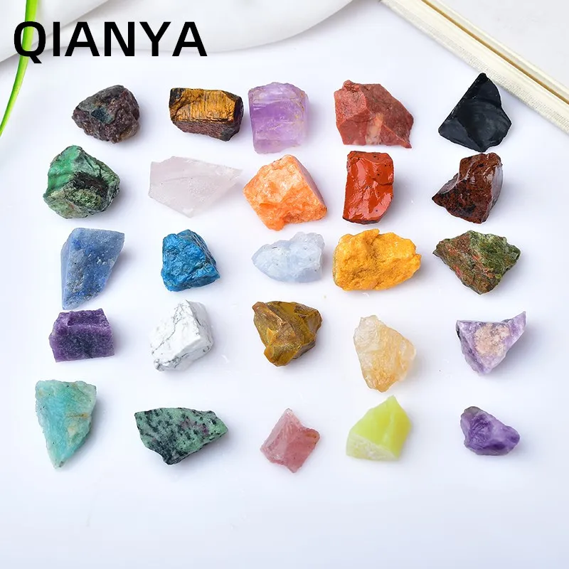 Color Natural Crystal Quartz Gemstone Rock Rough Raw Mineral Specimen Particles Healing Reiki Garden Home Decoration DIY