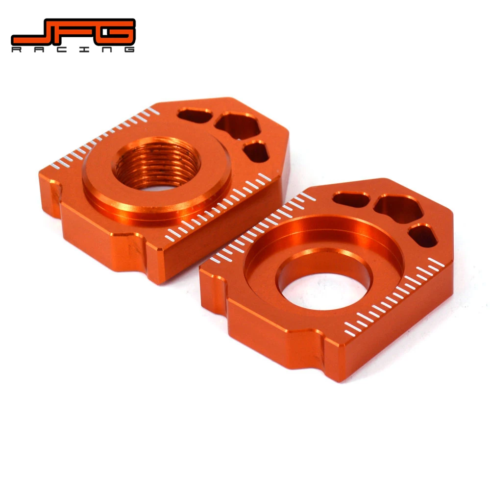 Motorcycle CNC Rear Chain Axle Blocks Wheel Lock Spindle Pin Nut For KTM SX SXF EXC EXCF XC XCF XCW XCFW 125 150 250 350 450 500