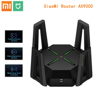 Xiaomi Mijia AX9000 Router AIoT WiFi 6 Enhanced Version Tri-Channels Quad-Core CPU 1GB RAM 4K QAM 9000Mbps 12 High-Gain Antennas