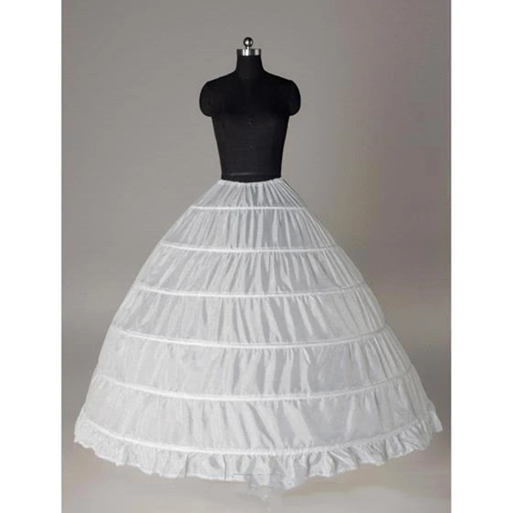 Super Günstige Ballkleid 6 Hoops Petticoat Hochzeit Slip Krinoline Braut Unterrock Layes Slip 6 Hoop Rock Krinoline Für Quinceane