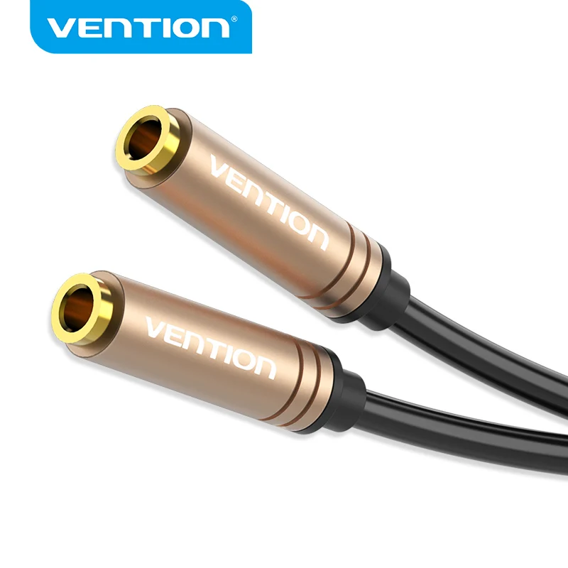 Vention-잭 3.5mm 암-암 스테레오 오디오 케이블, 금도금 Aux 연장 케이블, 헤드폰 노트북 전화 PS3 Aux 케이블