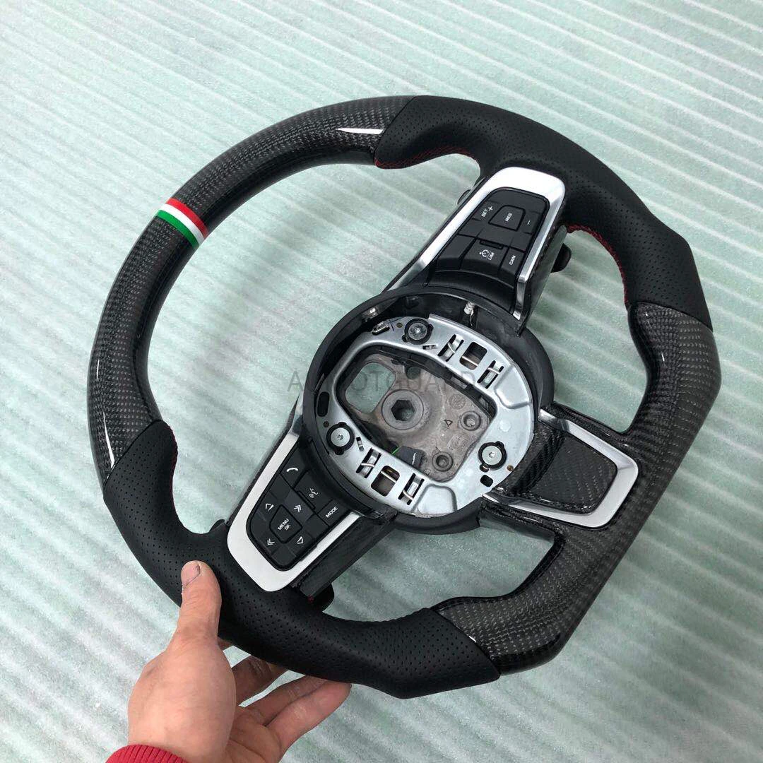 Handmade High Quality Carbon Fiber Steering Wheel For Jaguar XE XF XJ Fir F-PACE for Steering Wheel