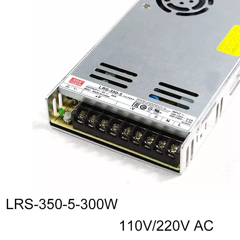 MW LRS-350 110V/220VAC To DC 5V60A  /12V29A /24V14.6A Single Output Switching Special LED display power supply