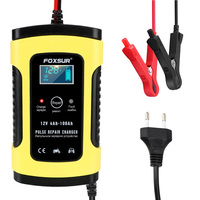 Pulse Repair Intelligent Car Motorcycle Battery Charger Lead Acid Battery-Chargers 12V 6A For Auto Moto Lead Digital LCD Display