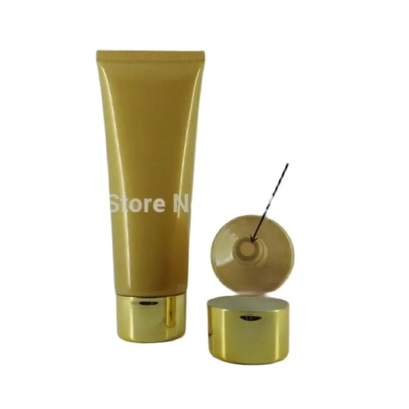 

100ml gold soft tube or mildy wash tube or butter or handcream tube with shiny gold lid