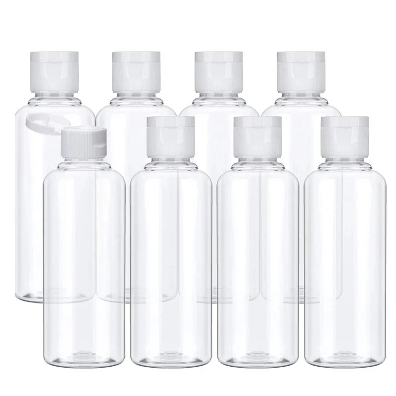 20Pcs Plastic shampoo bottles 10/30/50/60/100/120ml Plastic Bottles for Travel Container for Cosmetics Lotion