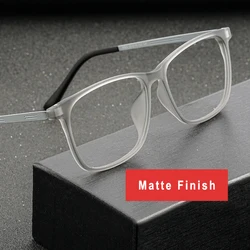 Fashion Eyeglasses Frame for men and Women UV400 Anti-Scractch Full Rim Optical Eyewear Prescription Spectacles Plastic Titanium