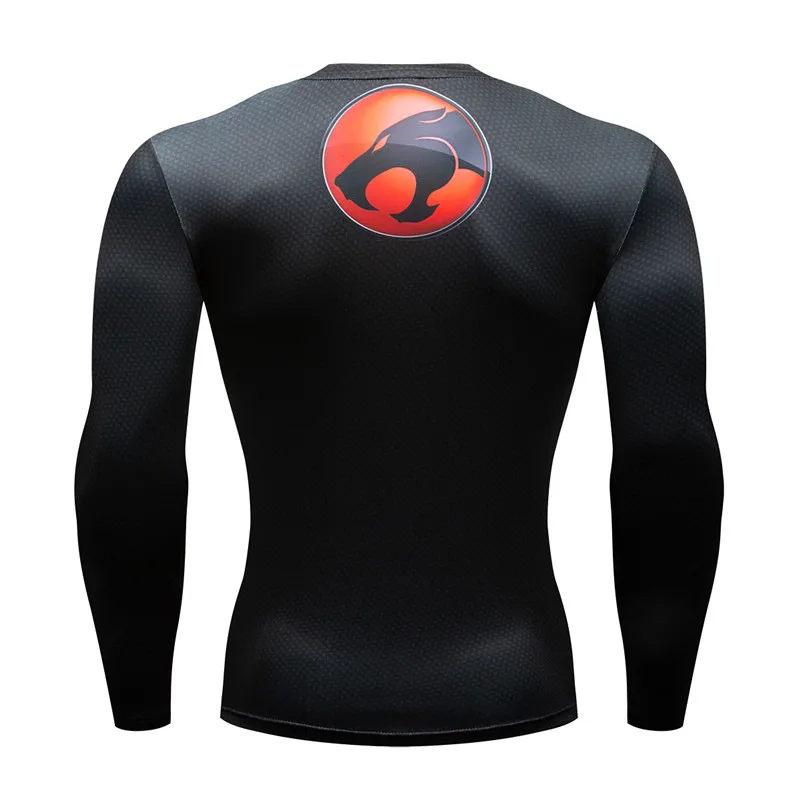 Superhero Thundercats 3D Printed T shirts Men Compression Shirt Cosplay Costume Fitness Sports Clothing Long Sleeve Tops Male