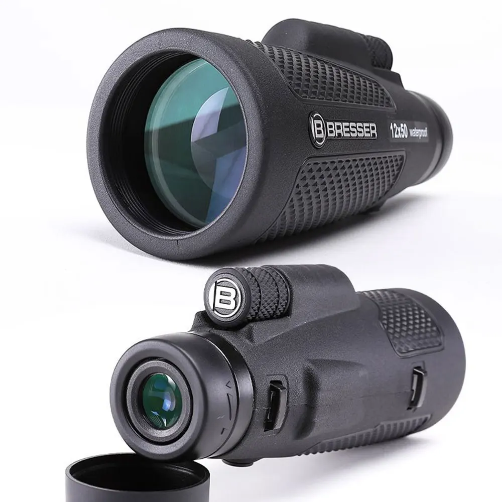 

12x50 Powerful Monocular HD BAK4 Prism Waterproof Telescope Outdoor Hunting Long Range Night Vision